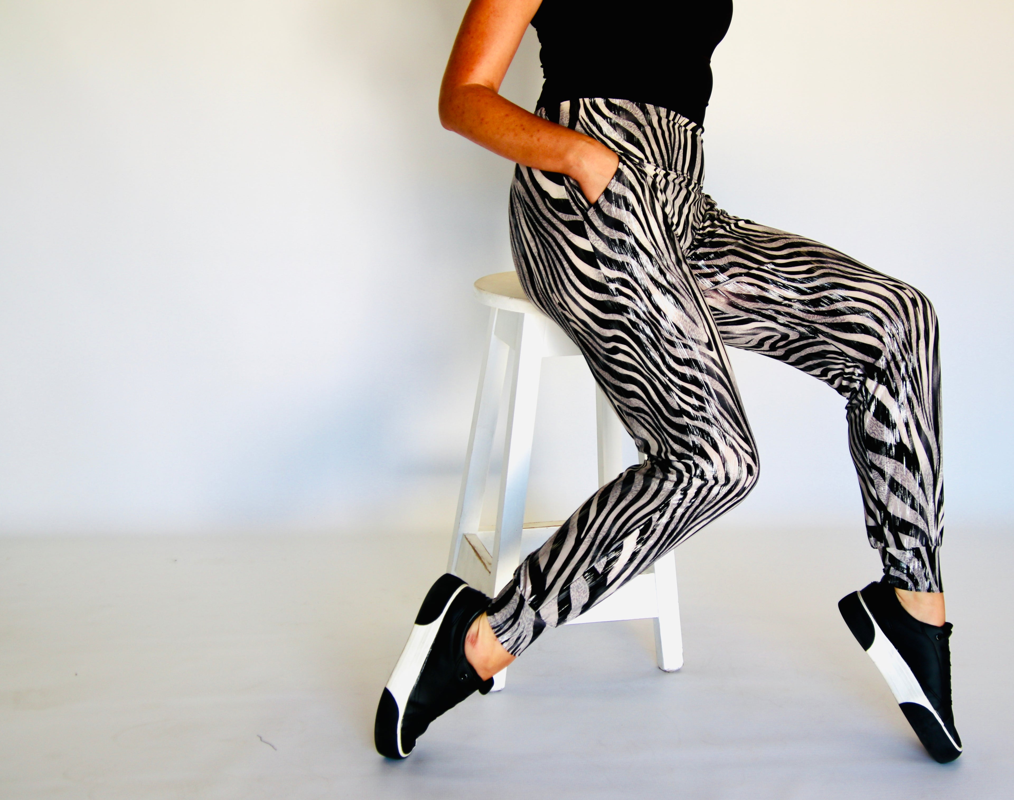 Silver Zebra Jogger
