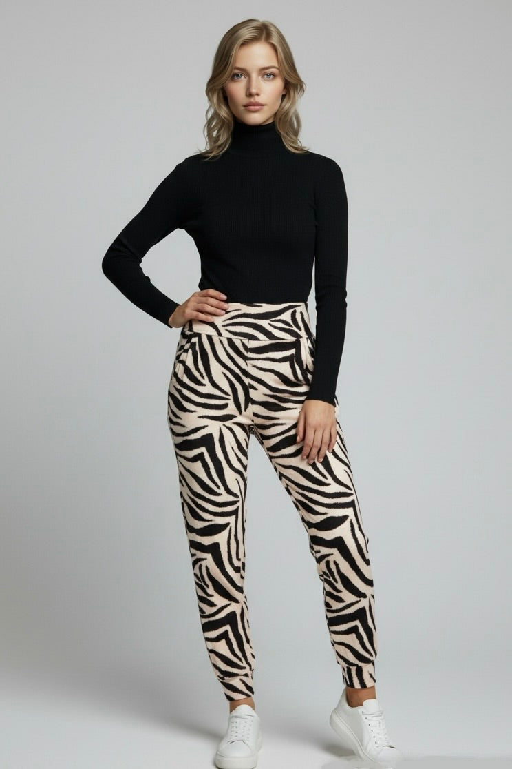 Nude Zebra jogger